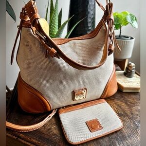 Dooney & Bourke Wexford Canvas and Leather Hobo